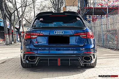 2017–2024 Audi RS4 B9 BKSS Style Rear Diffuser with Winglets | Aerodynamic and LED Upgrade 2017–2024 Audi RS4 B9 BKSS Style Rear Diffuser with Winglets | Aerodynamic and LED Upgrade