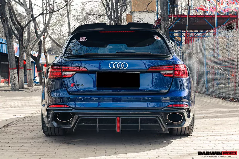 Audi RS4 B9/B9.5 & S4 B9/B9.5 BKSS Style Carbon Fiber Rear Decklid Spoiler Audi RS4 B9/B9.5 & S4 B9/B9.5 BKSS Style Carbon Fiber Rear Decklid Spoiler