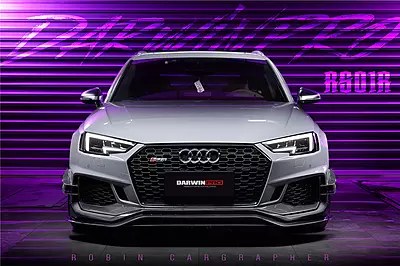 2017–2019 Audi RS4 B9 BKSS Style Carbon Fiber Front Canards | Aerodynamic Upgrade 2017–2019 Audi RS4 B9 BKSS Style Carbon Fiber Front Canards | Aerodynamic Upgrade