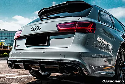2013–2018 Audi RS6 Avant MN Style Carbon Fiber Roof Spoiler | Aerodynamic Rear Accent 2013–2018 Audi RS6 Avant MN Style Carbon Fiber Roof Spoiler | Aerodynamic Rear Accent