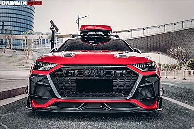Audi RS6 Avant C8 & RS7 Quattro IMP Performance Carbon Fiber Front Bumper Audi RS6 Avant C8 & RS7 Quattro IMP Performance Carbon Fiber Front Bumper