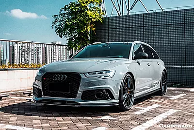 2013–2018 Audi RS6 Avant MN Style Carbon Fiber Front Lip | Aggressive Aero Enhancement 2013–2018 Audi RS6 Avant MN Style Carbon Fiber Front Lip | Aggressive Aero Enhancement
