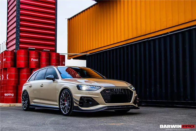 Audi RS4 B9.5 BKSS Style Carbon Fiber Front Canards Audi RS4 B9.5 BKSS Style Carbon Fiber Front Canards