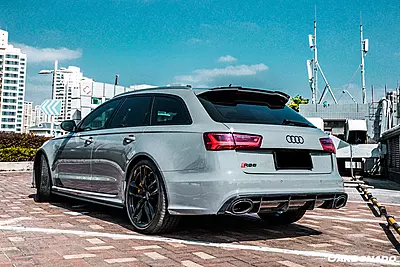 2013–2018 Audi RS6 Avant MN Style Carbon Fiber Roof Spoiler | Aerodynamic Rear Accent 2013–2018 Audi RS6 Avant MN Style Carbon Fiber Roof Spoiler | Aerodynamic Rear Accent