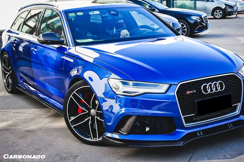 2013–2018 Audi RS6 Avant BS Style Carbon Fiber Front Lip | Performance Aero Upgrade 2013–2018 Audi RS6 Avant BS Style Carbon Fiber Front Lip | Performance Aero Upgrade