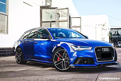 2013–2018 Audi RS6 Avant BS Style Carbon Fiber Front Lip | Performance Aero Upgrade 2013–2018 Audi RS6 Avant BS Style Carbon Fiber Front Lip | Performance Aero Upgrade