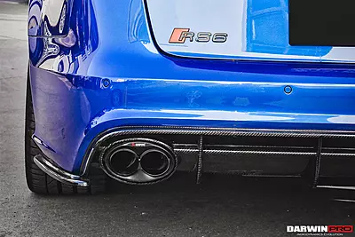 2013–2018 Audi RS6 Avant Carbon Fiber Rear Lip | CFRP Diffuser Accent