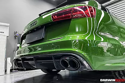2013–2018 Audi RS6 Avant Carbon Fiber Rear Lip | CFRP Diffuser Accent