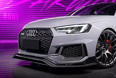 2017–2019 Audi RS4 B9 BKSS Style Front Lip | Carbon Fiber Aero Upgrade 2017–2019 Audi RS4 B9 BKSS Style Front Lip | Carbon Fiber Aero Upgrade