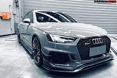 2017–2019 Audi RS4 B9 BKSS Style Carbon Fiber Front Canards | Aerodynamic Upgrade 2017–2019 Audi RS4 B9 BKSS Style Carbon Fiber Front Canards | Aerodynamic Upgrade