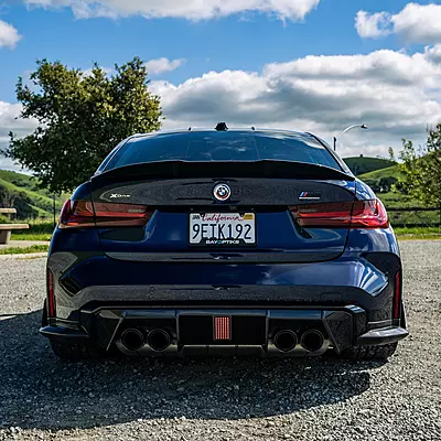 BMW G80 M3 & G82 M4 Carbon Fiber LED Rear Center Diffuser (2021+)