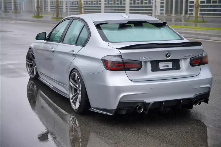 BMW 3 Series F30 F35 M-Tech GV Style Carbon Fiber Rear Lip | 2013–2019 BMW 3 Series F30 F35 M-Tech GV Style Carbon Fiber Rear Lip | 2013–2019