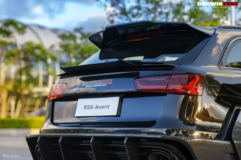 2013–2018 Audi RS6 Avant BKSS Style Roof Spoiler | Carbon Fiber Rear Aero Add-On 2013–2018 Audi RS6 Avant BKSS Style Roof Spoiler | Carbon Fiber Rear Aero Add-On