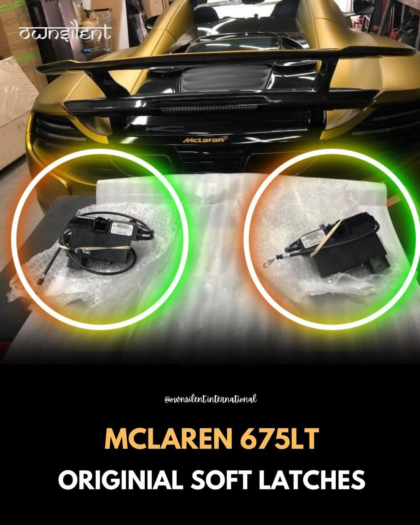 Genuine McLaren Soft Close Door Latches (pair) Genuine McLaren Soft Close Door Latches (pair)