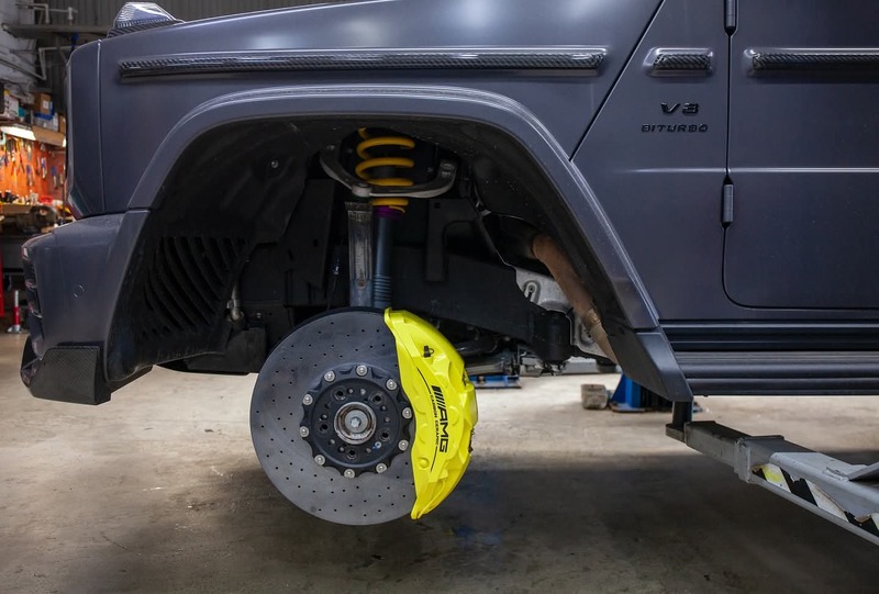 Mercedes-Benz G-Class Carbon-Ceramic Brake System Upgrade – Mercedes-Benz G-Class Carbon-Ceramic Brake System Upgrade –