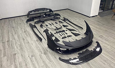 Ferrari F8 Mansory Design Wet Carbon Fiber Body Kit
