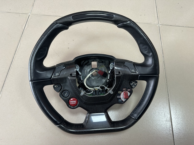 Ferrari Genuine Steering Wheel with LED & Carbon Fiber [Used]