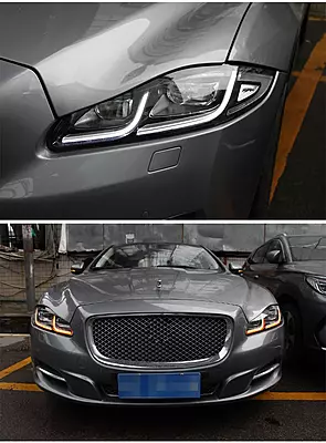 Jaguar XJ/XJL 2010-2016 Full LED Headlight Upgrade | 2018 Style Xenon HID Retrofit with DRL Jaguar XJ/XJL 2010-2016 Full LED Headlight Upgrade | 2018 Style Xenon HID Retrofit with DRL