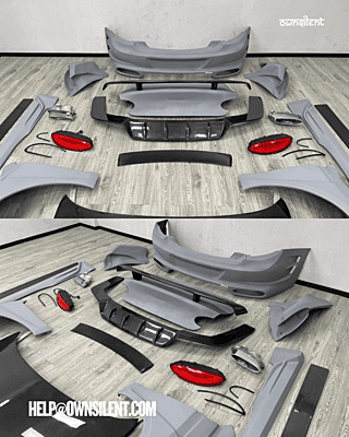 Bentley Continental GT Old-to-New Mansory Style Conversion Body Kit with Carbon Fiber Parts