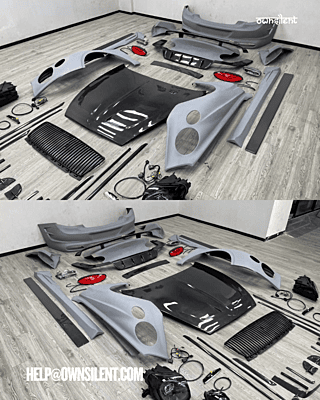Bentley Continental GT Old-to-New Mansory Style Conversion Body Kit with Carbon Fiber Parts