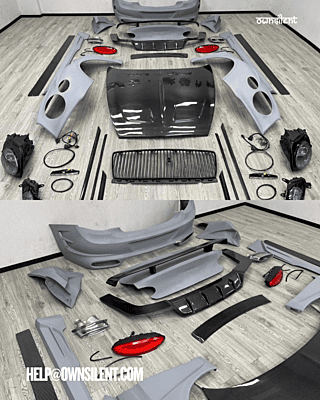 Bentley Continental GT Old-to-New Mansory Style Conversion Body Kit with Carbon Fiber Parts