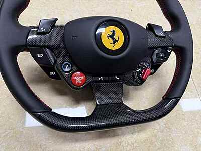 Ferrari LED Carbon Fiber Steering Wheel for 458, FF, F12, 488, GTC4, 812, F8, Portofino Ferrari LED Carbon Fiber Steering Wheel for 458, FF, F12, 488, GTC4, 812, F8, Portofino