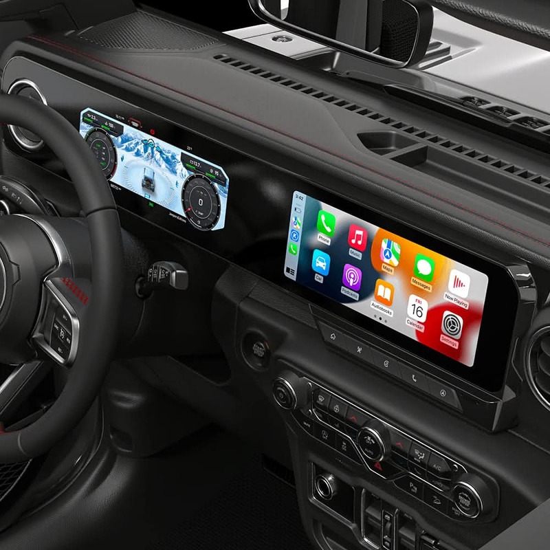Android Car Radio & Digital Cluster for Jeep Wrangler JL/Gladiator JT 2018–2023 | 8+128GB GPS Stereo Navigation Unit (Grey) Android Car Radio & Digital Cluster for Jeep Wrangler JL/Gladiator JT 2018–2023 | 8+128GB GPS Stereo Navigation Unit (Grey)