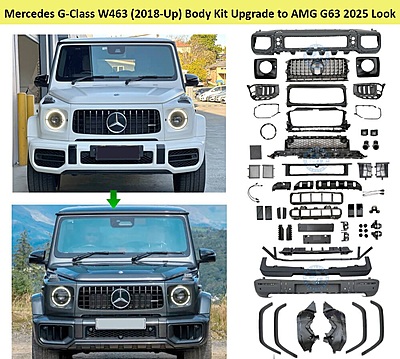 Mercedes-Benz G-Class W463 (2018-Up) AMG G63 2025 Style Body Kit Upgrade – Full Exterior Conversion