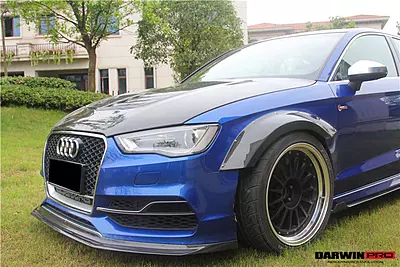 2013–2016 Audi S3/A3 S-Line Sedan BKSS Style Carbon Fiber Front Lip | Aggressive Aero Upgrade 2013–2016 Audi S3/A3 S-Line Sedan BKSS Style Carbon Fiber Front Lip | Aggressive Aero Upgrade