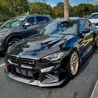 NEW OVERSTOCK BMW G87 M2 MHC Style Carbon Fiber Front Lip (2023 - Present) NEW OVERSTOCK BMW G87 M2 MHC Style Carbon Fiber Front Lip (2023 - Present)