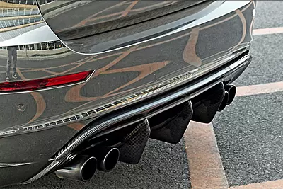 2009β2014 BMW E71 X6M AK Style Carbon Fiber Rear Diffuser 2009β2014 BMW E71 X6M AK Style Carbon Fiber Rear Diffuser