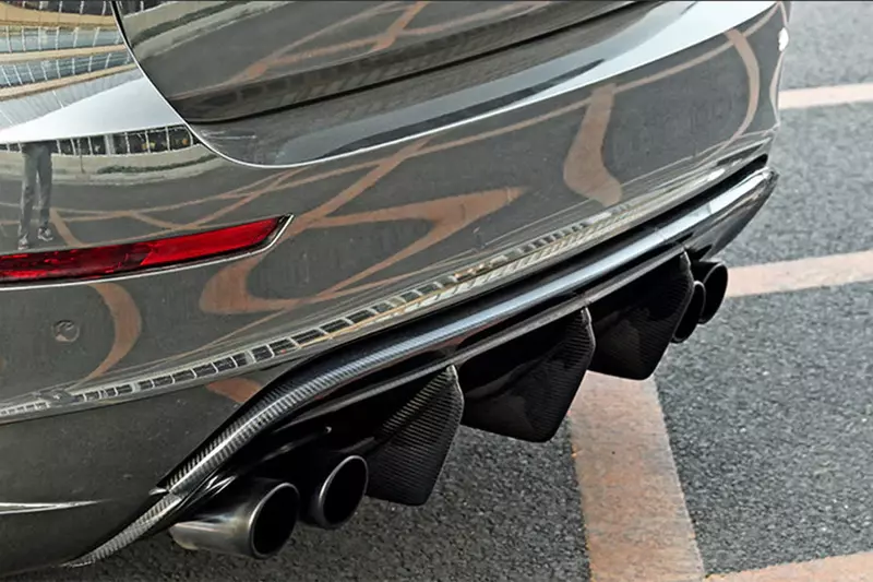 2009β2014 BMW E71 X6M AK Style Carbon Fiber Rear Diffuser 2009β2014 BMW E71 X6M AK Style Carbon Fiber Rear Diffuser