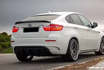 2009β2014 BMW E71 X6M AK Style Carbon Fiber Rear Diffuser 2009β2014 BMW E71 X6M AK Style Carbon Fiber Rear Diffuser