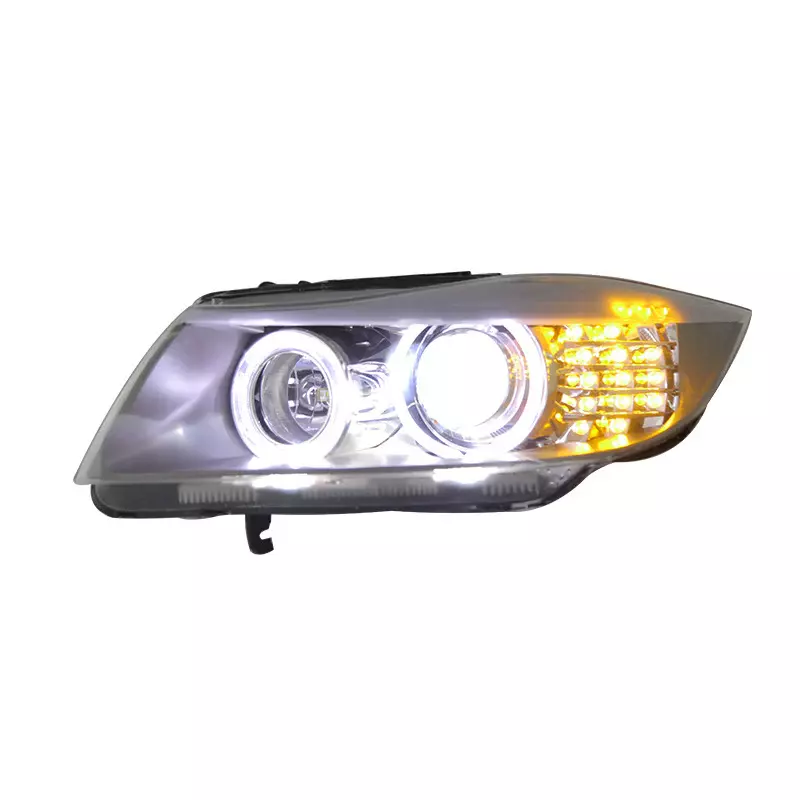 E90 3 Series OEM Style Round Ring Headlights (2005β2012 | Halogen Only) E90 3 Series OEM Style Round Ring Headlights (2005β2012 | Halogen Only)