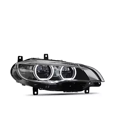 E71 X6 Facelift Style LED Headlights w/Etched DTM Rings (2008β2013) E71 X6 Facelift Style LED Headlights w/Etched DTM Rings (2008β2013)
