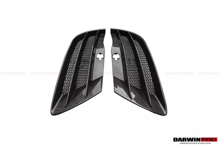 2009–2015 Audi R8 Coupe / Spyder Carbon Front Bumper Vents | CFRP + FGCF 2009–2015 Audi R8 Coupe / Spyder Carbon Front Bumper Vents | CFRP + FGCF