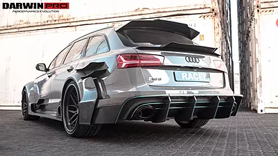 2013–2018 Audi RS6 Avant BKSS Style Roof Spoiler | Carbon Fiber Rear Aero Add-On 2013–2018 Audi RS6 Avant BKSS Style Roof Spoiler | Carbon Fiber Rear Aero Add-On
