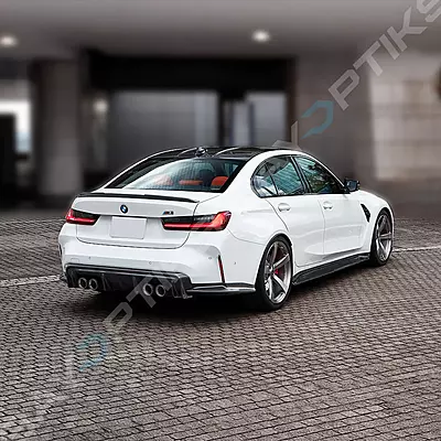 VST Style Carbon Fiber Side Skirt Extensions – For BMW G80 M3 (2021–2025) VST Style Carbon Fiber Side Skirt Extensions – For BMW G80 M3 (2021–2025)
