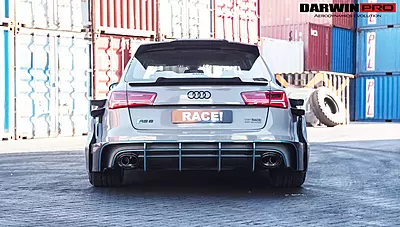 2013–2018 Audi RS6 Avant BKSS Style Roof Spoiler | Carbon Fiber Rear Aero Add-On 2013–2018 Audi RS6 Avant BKSS Style Roof Spoiler | Carbon Fiber Rear Aero Add-On