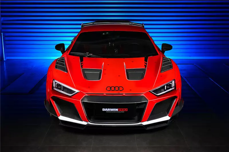 Audi R8 Coupe & Spyder IMPII Style Partial Carbon Fiber Front Bumper | Aggressive Aero Upgrade Audi R8 Coupe & Spyder IMPII Style Partial Carbon Fiber Front Bumper | Aggressive Aero Upgrade