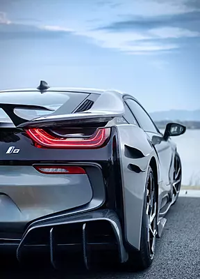 BMW i8 BZK Carbon Fiber Rear Diffuser (2014–2018) BMW i8 BZK Carbon Fiber Rear Diffuser (2014–2018)