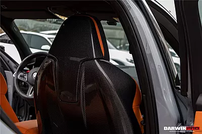 2021–2025 BMW M3 G80 Carbon Fiber Seat-Back Covers – CFRP / Forged / Dry Carbon Options 2021–2025 BMW M3 G80 Carbon Fiber Seat-Back Covers – CFRP / Forged / Dry Carbon Options