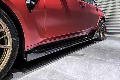 2021–2025 BMW M3 G80 BKSS Style Carbon Fiber Side Skirts 2021–2025 BMW M3 G80 BKSS Style Carbon Fiber Side Skirts
