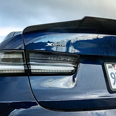 BMW G80 M3 & G20 3 Series Carbon Fiber Mid Kick Center Flow Spoiler (2020+) BMW G80 M3 & G20 3 Series Carbon Fiber Mid Kick Center Flow Spoiler (2020+)
