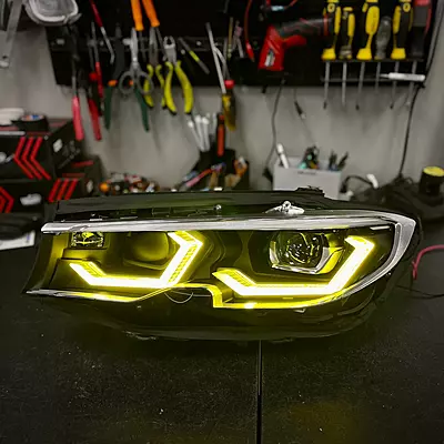 BMW G20 3 Series CSL Yellow Ikon Headlight Retrofit (2019β2022 Non-Laser LED) BMW G20 3 Series CSL Yellow Ikon Headlight Retrofit (2019β2022 Non-Laser LED)