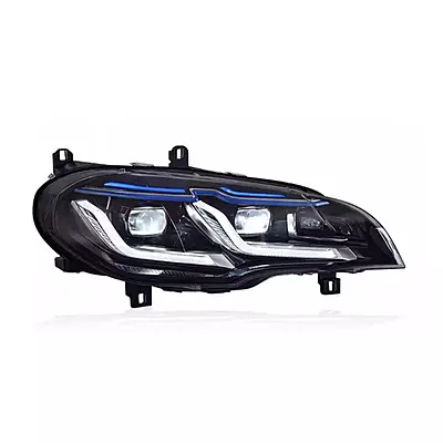 E70 X5 G Series Laser Style LED Headlights w/Blue Eyebrow & Sequential Turns (2007β2013) E70 X5 G Series Laser Style LED Headlights w/Blue Eyebrow & Sequential Turns (2007β2013)