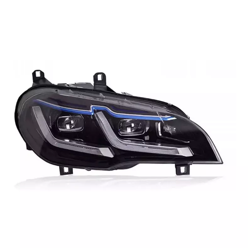 E70 X5 G Series Laser Style LED Headlights w/Blue Eyebrow & Sequential Turns (2007–2013) E70 X5 G Series Laser Style LED Headlights w/Blue Eyebrow & Sequential Turns (2007–2013)