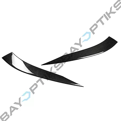 Dry Carbon Fiber Headlight Eyelid Eyebrow Trim – Fits BMW G87 M2 (2023–2025) Dry Carbon Fiber Headlight Eyelid Eyebrow Trim – Fits BMW G87 M2 (2023–2025)
