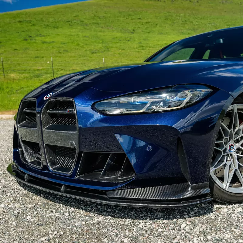BMW G8X G80 G82 M3 M4 3-Piece Carbon Fiber Race Lip Splitter (2021+) BMW G8X G80 G82 M3 M4 3-Piece Carbon Fiber Race Lip Splitter (2021+)