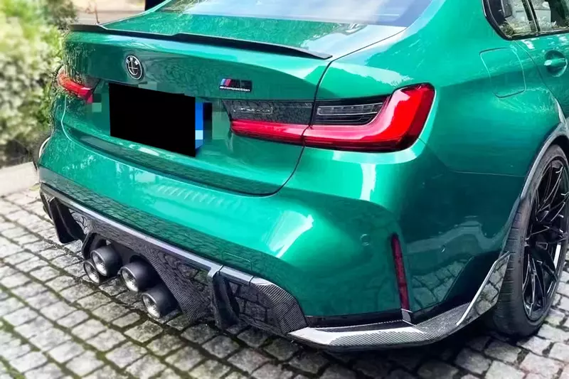 BMW M3 G80 MP Style Dry Carbon Fiber Middle Rear Lip with Winglets | 2021–2025 BMW M3 G80 MP Style Dry Carbon Fiber Middle Rear Lip with Winglets | 2021–2025